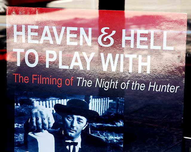 Promo for "The Filming of the Night of the Hunter" - window of the Larry Edmunds bookstore on Hollywood Boulevard