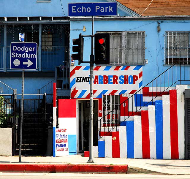 Echo Barbershop, Echo Park Avenue at Montana Street, Los Angeles
