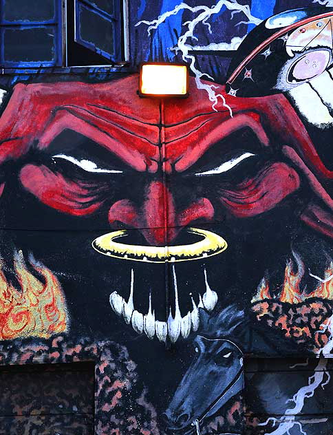 Red Devil Mural - an alley off La Brea Boulevard