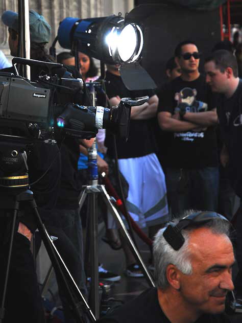 Jimmy Kimmel sketch being taped on Hollywood Boulevard, Friday, March 27, 2009