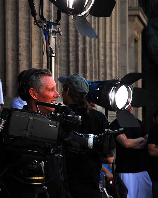 Jimmy Kimmel sketch being taped on Hollywood Boulevard, Friday, March 27, 2009