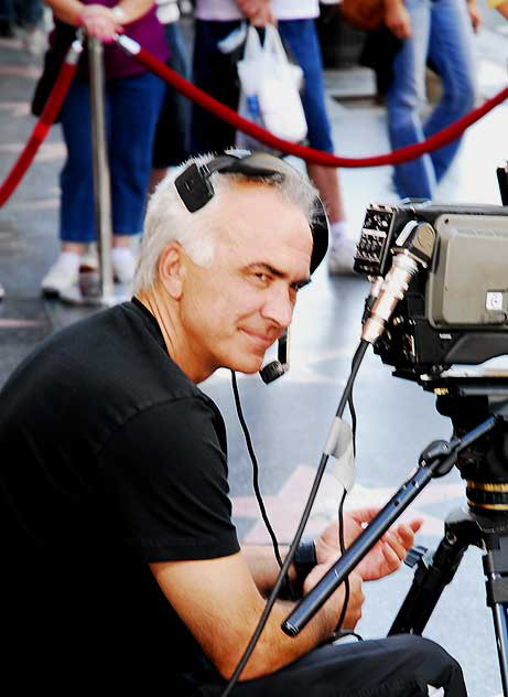 Jimmy Kimmel sketch being taped on Hollywood Boulevard, Friday, March 27, 2009