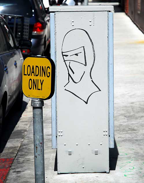 Masked Man, utility box, Hollywood