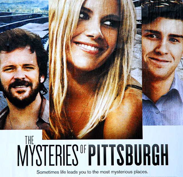 Poster on Hollywood Boulevard - The Mysteries of Pittsburgh 