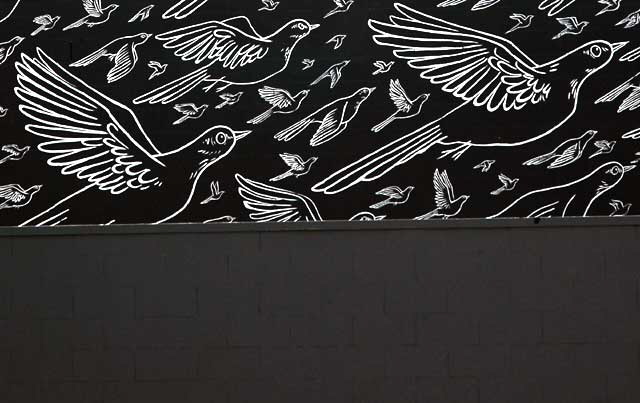 Bird mural at Future Memories - Hollywood Boulevard, near Western