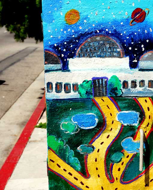 Painted Utility Box, East Hollywood, Westen Avenue at Hollywood Boulevard