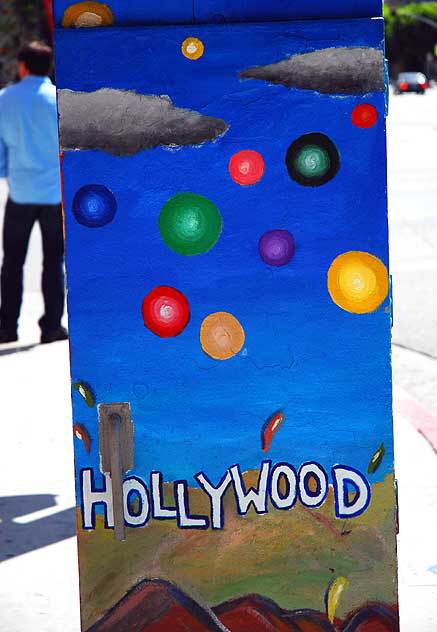 Painted Utility Box, East Hollywood, Westen Avenue at Hollywood Boulevard