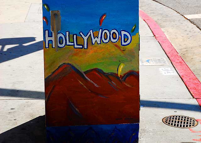 Painted Utility Box, East Hollywood, Westen Avenue at Hollywood Boulevard