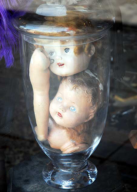 Doll Jar in Window