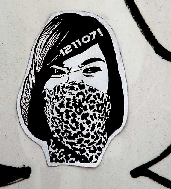 Sticker - woman with mask