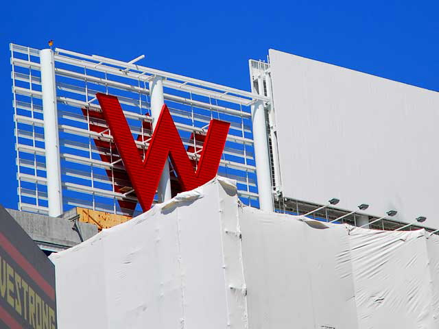 W Hotel under construction at Hollywood and Vine