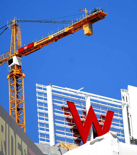 W Hotel under construction at Hollywood and Vine