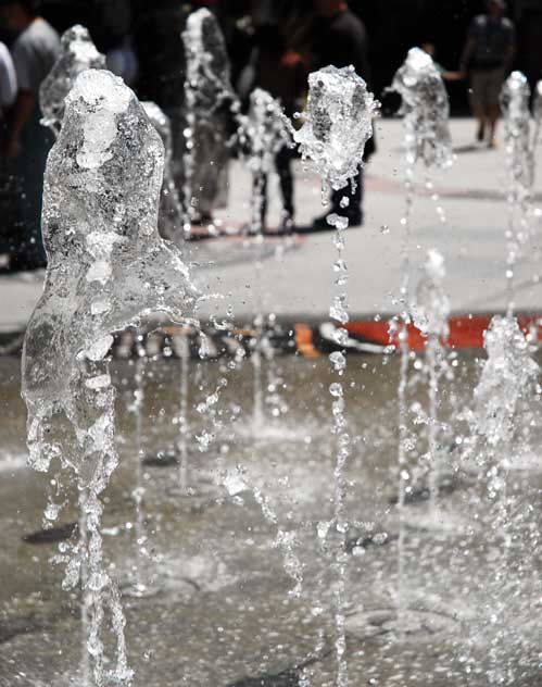 Fountain at Hollywood and Highland, next to the Kodak Theater