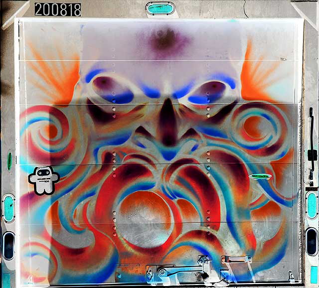 Graffiti Truck, Melrose Avenue - negative print
