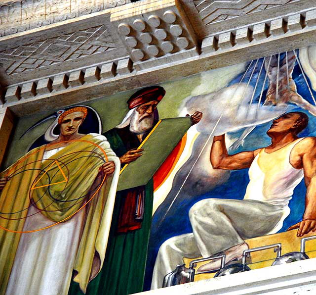 Hugo Ballin mural, Central Rotunda of the Griffith Park Observatory