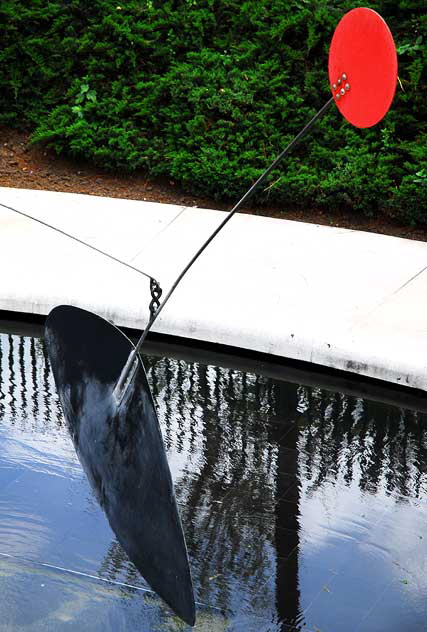 Alexander Calder mobile, sculpture garden pool, Los Angeles County Museum of Art