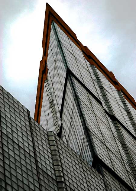 Los Angeles County Museum of Art, on Wilshire - glass-block wall