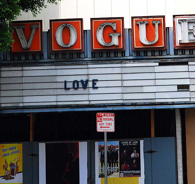 Love - Marquee at Vogue Theater, Hollywood Boulevard