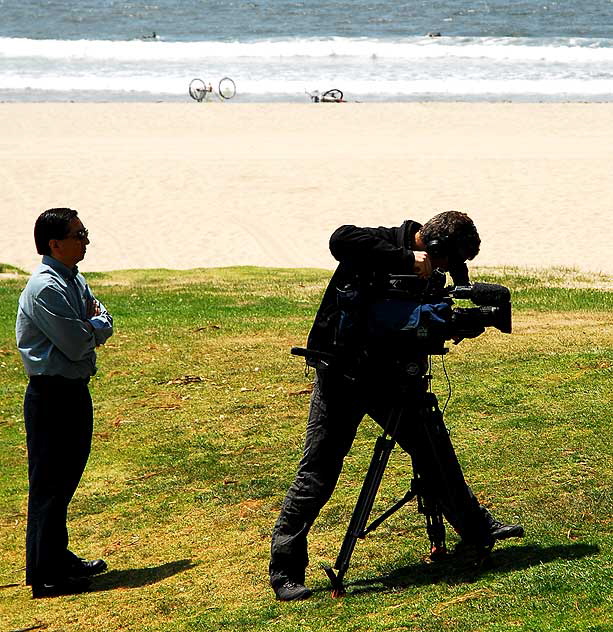 Video shoot at Venice Beach