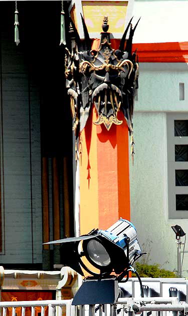 Setting up for the premiere of Star Trek at the Chinese Theater in Hollywood, Thursday, April 30, 2009