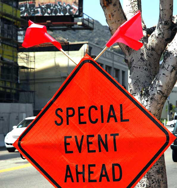 Special Event sign, Hollywood
