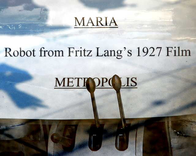 Maria, robot from the 1927 Fritz Lang film Metropolis - shop window, Main Street, Santa Monica