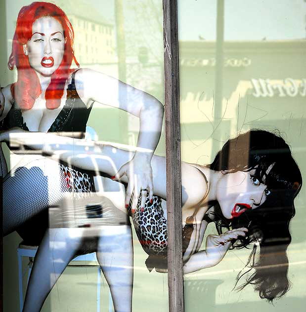 "Bettie Page: Heaven Bound" exhibit, May 2009, World of Wonder Storefront Gallery, Hollywood Boulevard at Cherokee "Bettie Page: Heaven Bound" exhibit, May 2009, World of Wonder Storefront Gallery, Hollywood Boulevard at Cherokee
