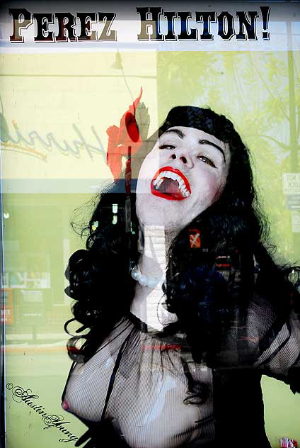 "Bettie Page: Heaven Bound" exhibit, May 2009, World of Wonder Storefront Gallery, Hollywood Boulevard at Cherokee 