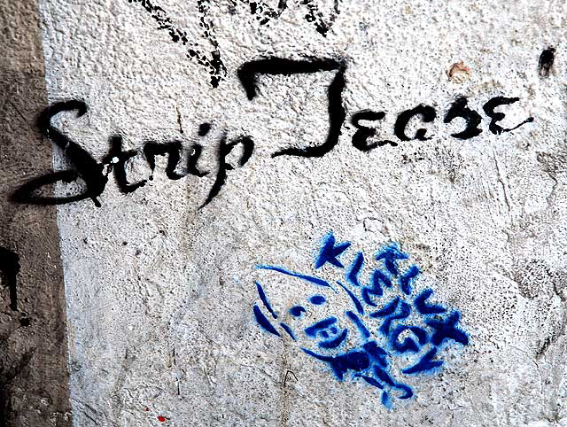 Strip Tease Graffiti - Hollywood Boulevard