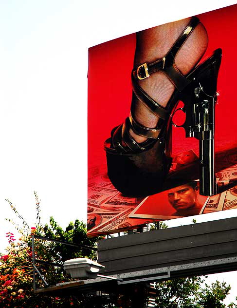 Gun Heel, billboard, North La Brea at Sunset Boulevard, Hollywood