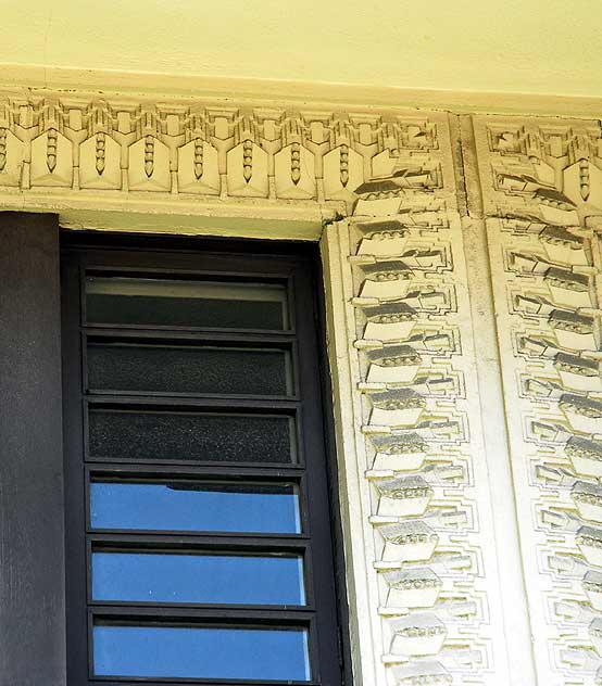 Residence A - now the Arts and Crafts Building - the guest house to the far more impressive Frank Lloyd Wright 1921 Hollyhock House at Barnsdall Park, Hollywood Boulevard at Vermont