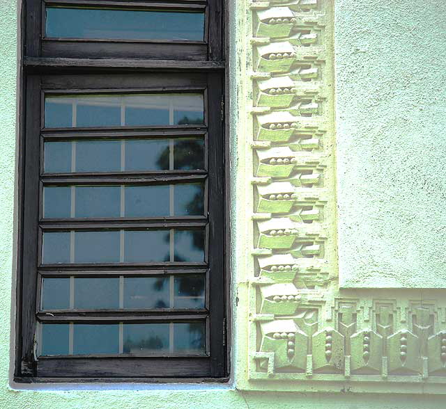 Residence A - now the Arts and Crafts Building - the guest house to the far more impressive Frank Lloyd Wright 1921 Hollyhock House at Barnsdall Park, Hollywood Boulevard at Vermont