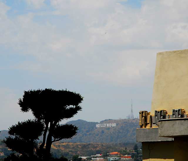 View from Barnsdall Park, Hollywood Boulevard at Vermont