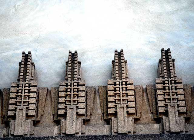 The Frank Lloyd Wright 1921 Hollyhock House - Barnsdall Park, Hollywood Boulevard at Vermont