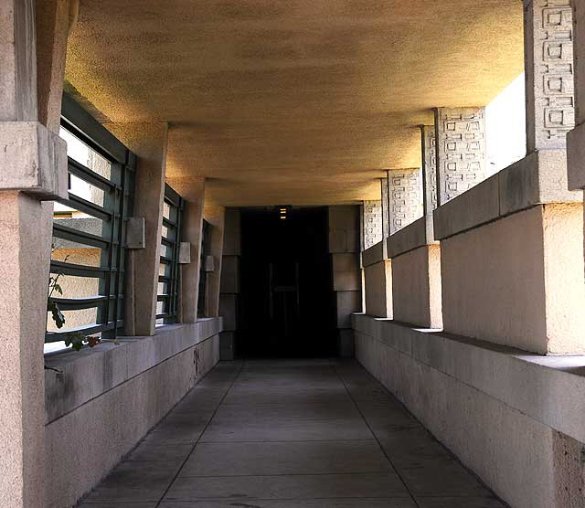 The Frank Lloyd Wright 1921 Hollyhock House - Barnsdall Park, Hollywood Boulevard at Vermont