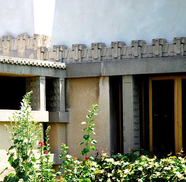 The Frank Lloyd Wright 1921 Hollyhock House - Barnsdall Park, Hollywood Boulevard at Vermont