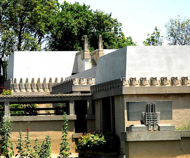 The Frank Lloyd Wright 1921 Hollyhock House - Barnsdall Park, Hollywood Boulevard at Vermont