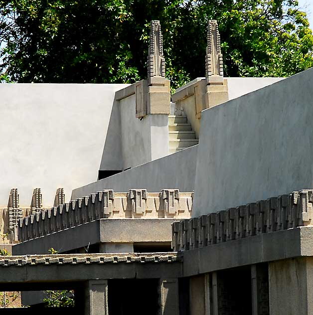 The Frank Lloyd Wright 1921 Hollyhock House - Barnsdall Park, Hollywood Boulevard at Vermont