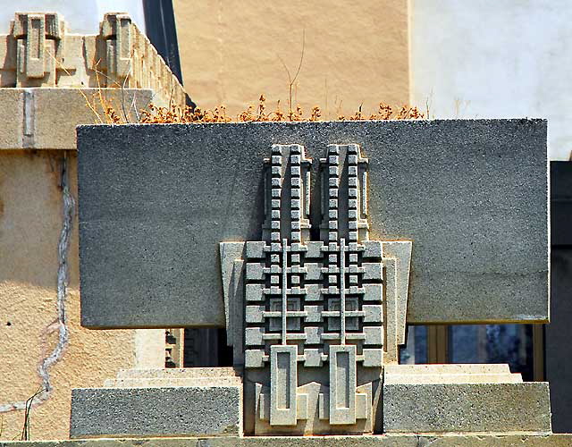 The Frank Lloyd Wright 1921 Hollyhock House - Barnsdall Park, Hollywood Boulevard at Vermont