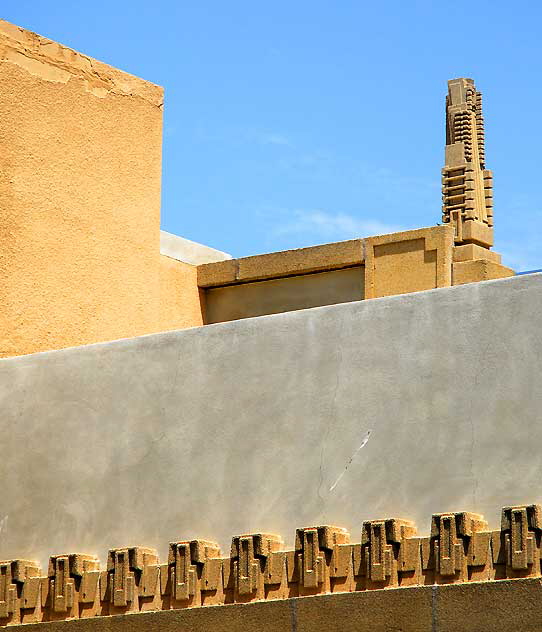 The Frank Lloyd Wright 1921 Hollyhock House - Barnsdall Park, Hollywood Boulevard at Vermont