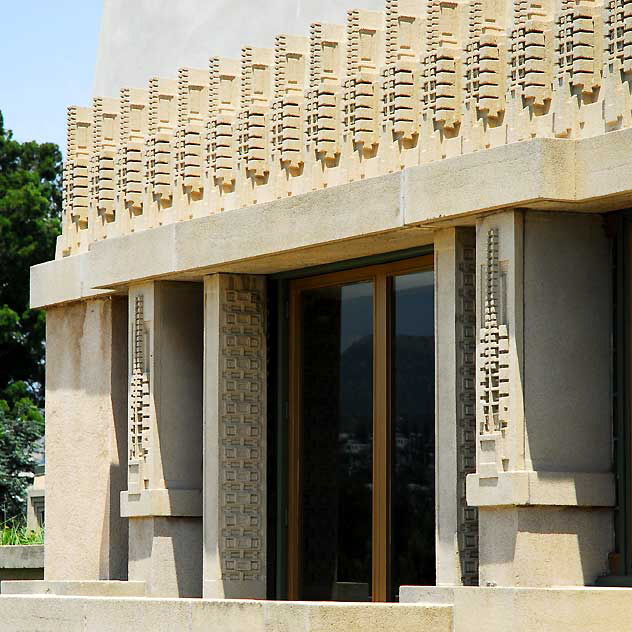 The Frank Lloyd Wright 1921 Hollyhock House - Barnsdall Park, Hollywood Boulevard at Vermont