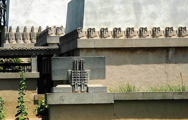 The Frank Lloyd Wright 1921 Hollyhock House - Barnsdall Park, Hollywood Boulevard at Vermont