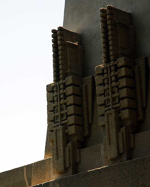 The Frank Lloyd Wright 1921 Hollyhock House - Barnsdall Park, Hollywood Boulevard at Vermont