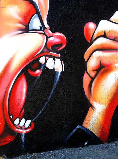 Anger - graffiti wall, Melrose Avenue