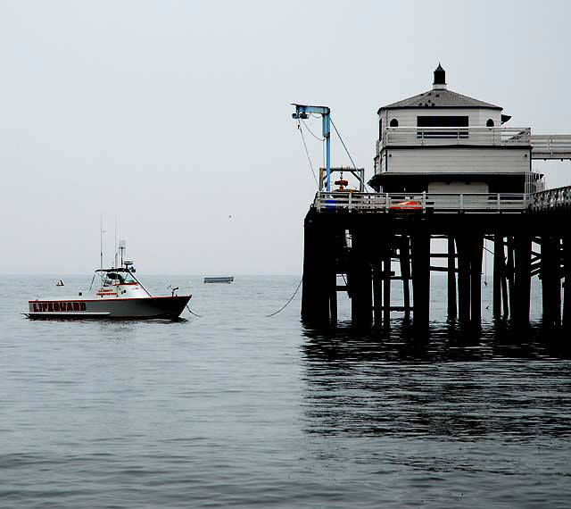 Malibu Pier and Lifeguard Boat