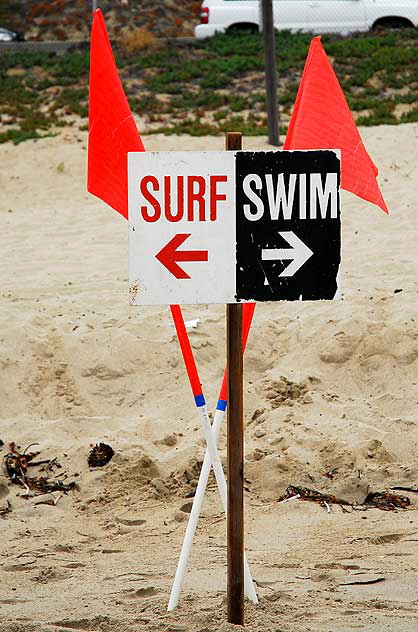 Monday morning, May 11, 2009 - the scene at Surfrider Beach, Malibu