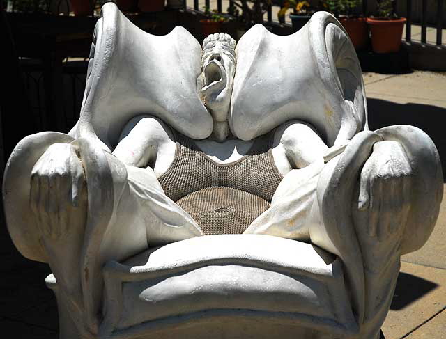 Ceramic Couch Potato - outside the ceramics studios at Barnsdall Art Park, Hollywood Boulevard