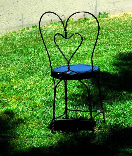 Heart Chair - Barnsdall Art Park, Hollywood Boulevard   