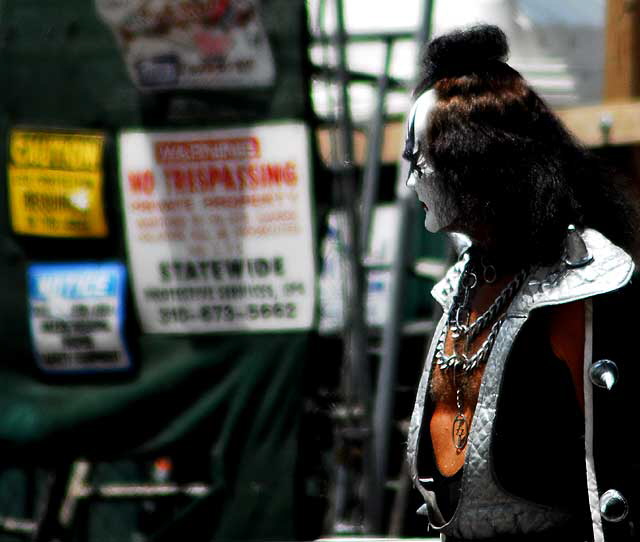 Gene Simmons (Kiss) impersonator, Hollywood Boulevard