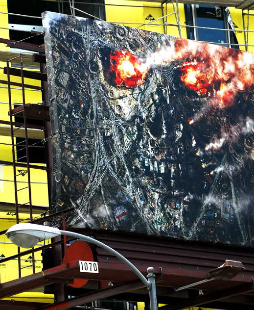 Billboard for Terminator: Salvation - Hollywood Boulevard at La Brea